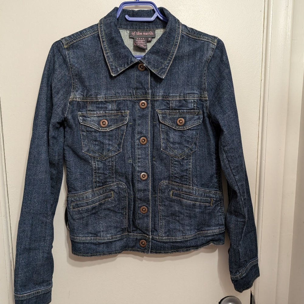 of the earth Organic Cotton Denim Trucker Jacket M
